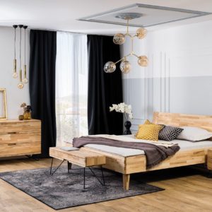 Massivholzbett Stockholm in Kernbuche geölt