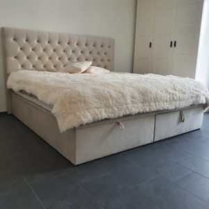 Boxspringbett Sheffield mit Bettkasten - Stoffbezug Piano 2