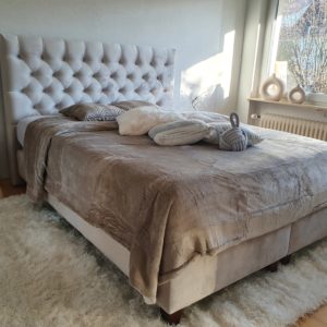 Boxspringbett Sheffield - Stoffbezug Fresh 1
